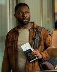 Dave Brackett Film Role Play 2024 David Oyelowo Brown Suede Jacket