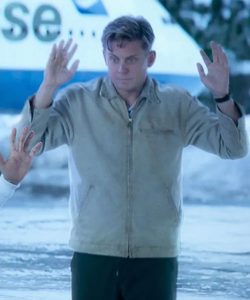 Magnus Movie Lift 2024 Billy Magnussen Beige Jacket