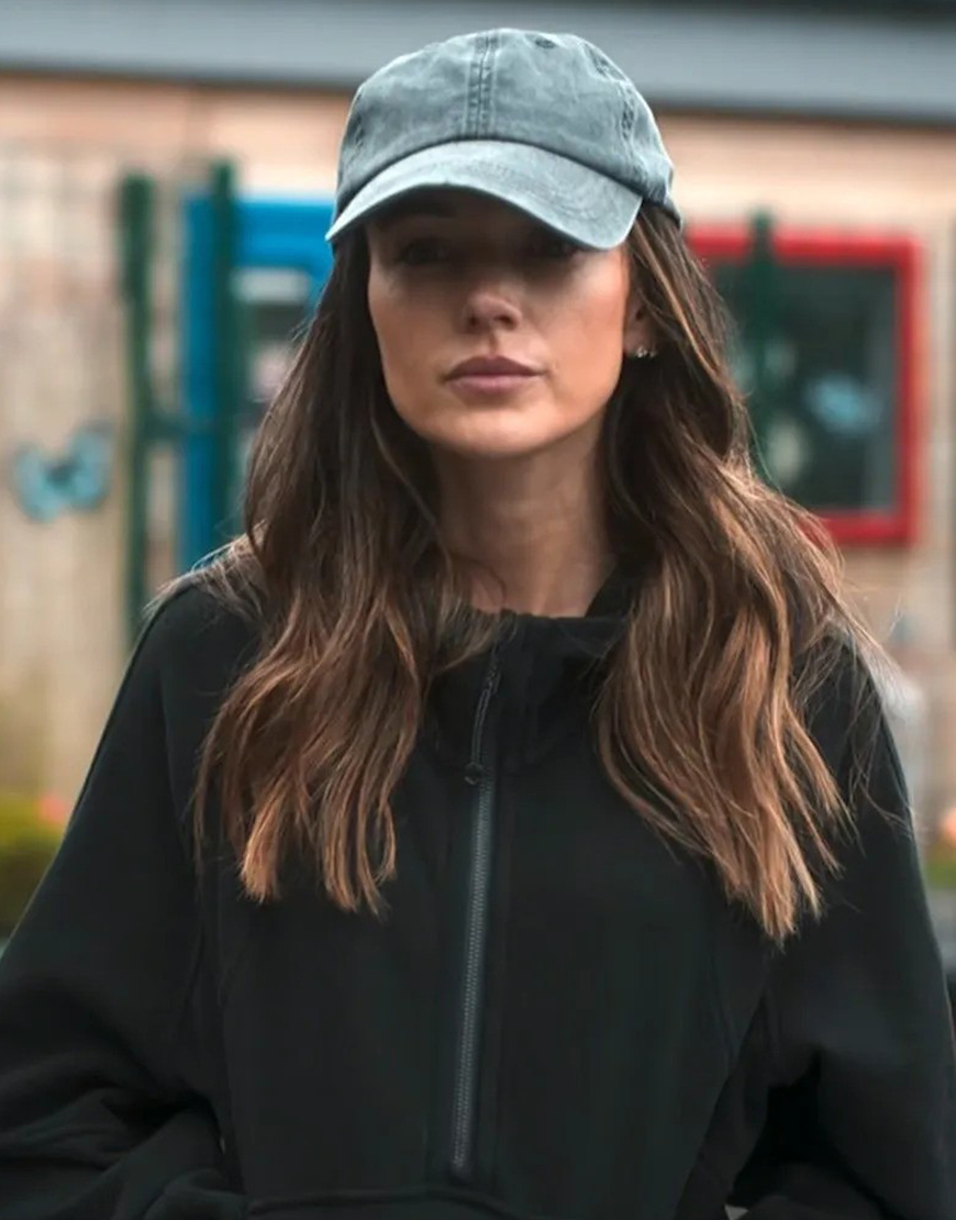 Maya Stern Series Fool Me Once 2024 Michelle Keegan Black Half Zip Hoodie Maya Stern Series Fool Me Once 2024 Michelle Keegan Black Half Zip Hoodie