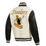 Men 's Pittsburgh Steelers Retro Classic Varsity Jacket.