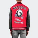 Men's Blessed Money Red Varsity Jacket