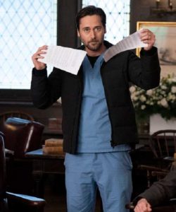 New Amsterdam Dr. Max Goodwin Parachute Black Jacket.