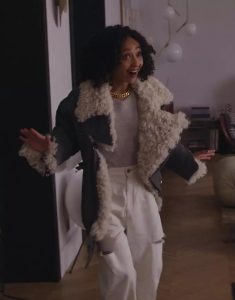 Sophie Film Good Grief Ruth Negga Sherpa Jacket