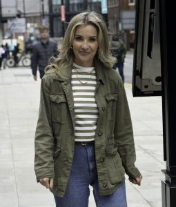 The Farm Manchester Helen Skelton Casual Cotton Green Jacket.