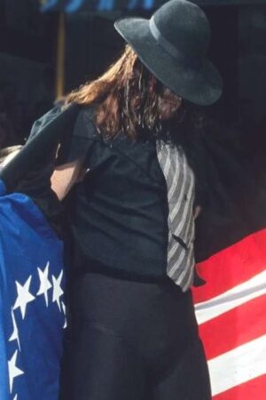 The Undertaker Wwe Survivor Series 93 American Flag Black Trench Coat.