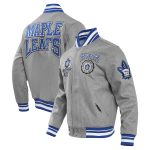Toronto Maple Leafs Pro Standard Crest Emblem Gray Varsity Jacket