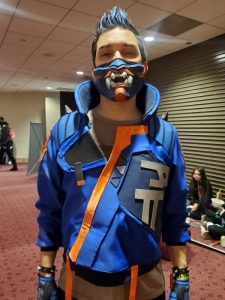 Blue Leather Video Game Valorant Yoru Jacket
