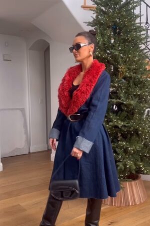 kristin-juszczyk-49ers-denim-coat
