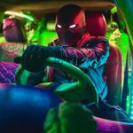 Black Red Hood Leather Jacket