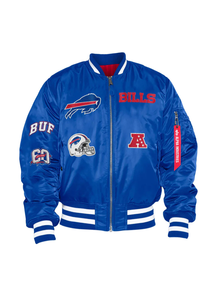 Buffalo Bills X Alpha X New Era Ma-1 Bomber Jacket Buffalo Bills X Alpha X New Era Ma-1 Bomber Jacket