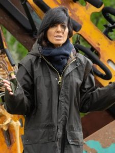 Claudia Winkleman Tv Series The Traitors Black Hooded Jacket