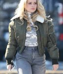 Diana April X 2024 Lottie Moss Green Cotton Jacket