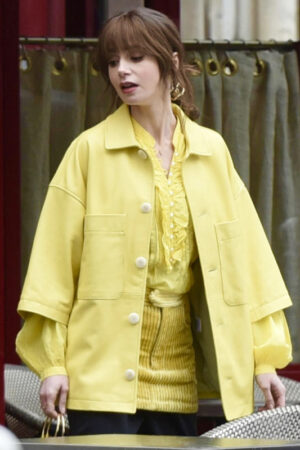 Emily-In-Paris-Lily-Collins-Yellow-Jacket