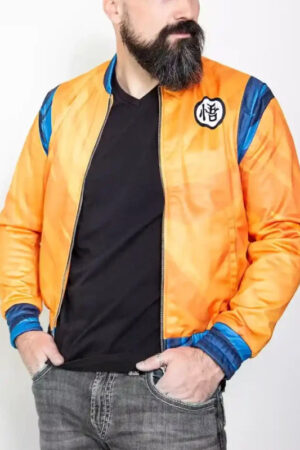 Goku-Anime-Orange-Bomber-Jacket