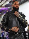 Jamie Mcfarland Odell Beckham Jr. Jamie Mcfarland Black Leather Jacket