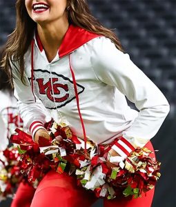 KC Chiefs White Cheerleaders Hoodie