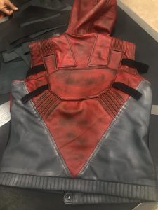 Leather Vest Red Hood