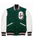 October’s Very Own Green Letterman Varsity Jacket