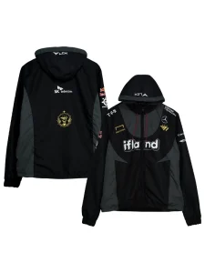 Recreation 2023 T1 Uniform Worlds Black Hooded Spring Jacket