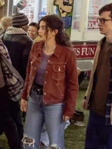 Sadie Laflamme-snow The Way Home S01 Alice Dhawan Maroon Cotton Jacket.