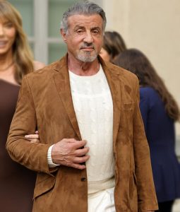 The Family Stallone Sylvester Stallone Brown Suede Blazer