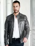 Tv Series Candice Renoir Antoine Dumas Black Leather Jacket