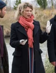 Candice Renoir Cécile Bois Black Wool Trench Coat