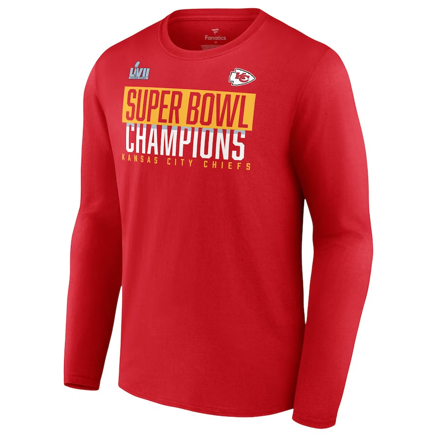 kansas-city-chiefs-super-bowl-lvii-champions-red-sweatshirt Kansas City Chiefs Super Bowl Sweatshirt - Image 1
