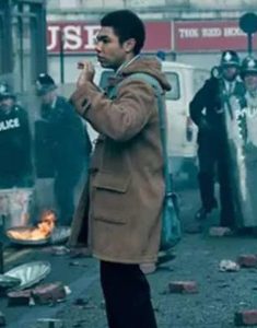 Dante Williams Tv Series This Town 2024 Levi Brown Hooded Coat