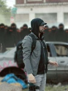 Eminem Lucky You Song Grey Cotton Jacket.