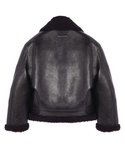 Bad Bunny Black Shearling Jacket.
