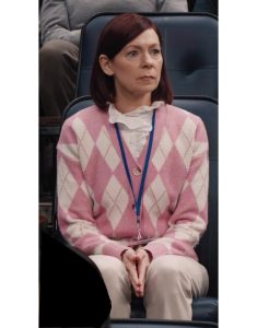 Elsbeth Tascioni Tv Series Elsbeth 2024 Carrie Preston Argyle V-neck Cardigan.