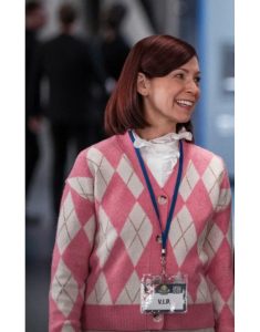 Elsbeth Tascioni Tv Series Elsbeth 2024 Carrie Preston Argyle V-neck Cardigan