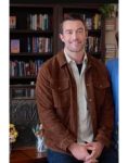 Graham Sterling Film Blind Date Book Club 2024 Robert Buckley Brown Corduroy Jacket.
