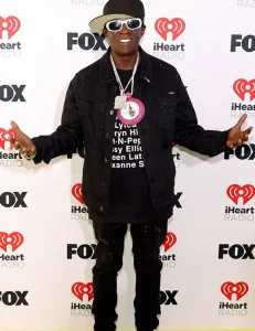 Iheartradio Music Awards 2024 Flavor Flav Black Sparkle Cotton Jacket.