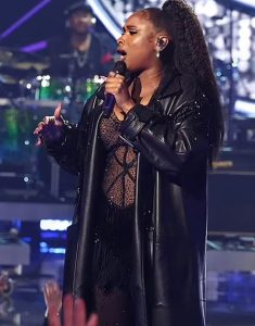 Jennifer Hudson Iheartradio Music Awards 2024 Black Leather Coat