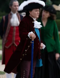 Louis Xv Jeanne Du Barry Movie Johnny Depp Maroon Velvet Coat.