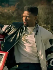 Power Book III Raising Kanan S02 Marvin Black And White Bomber Jacket.