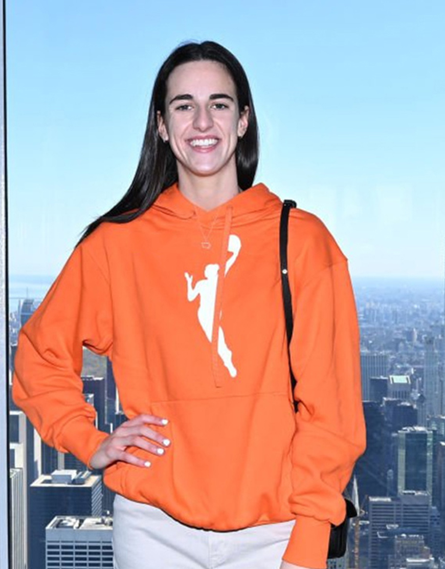 The Empire State Building Caitlin Clark Orange Hoodie The Empire State Building Caitlin Clark Orange Hoodie