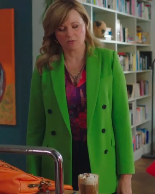 Alexa Crowe My Life Is Murder S03 Lucy Lawless Green Blazer Alexa Crowe My Life Is Murder S03 Lucy Lawless Green Blazer