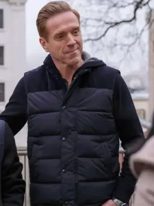 Billions S05 Bobby Axelrod Black Puffer Vest