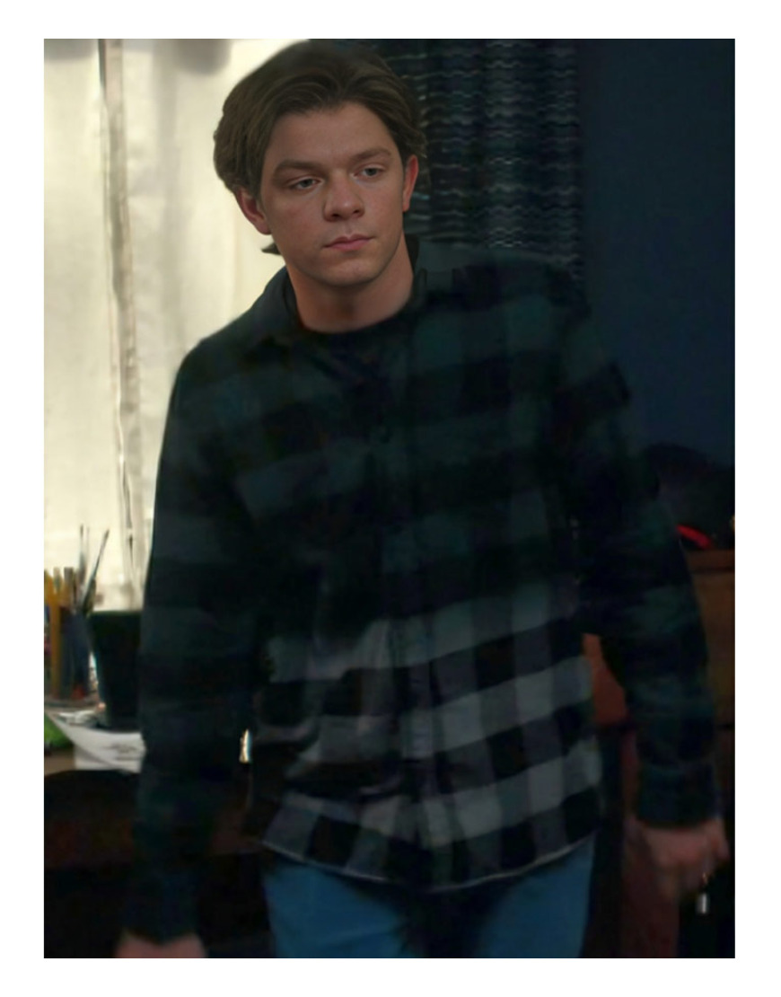 Charlie Dessen Tv Series Dark Matter 2024 Oakes Fegley Checkered Shirt Charlie Dessen Tv Series Dark Matter 2024 Oakes Fegley Checkered Shirt