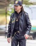 Clodius Pulcher Film Megalopolis 2024 Shia Labeouf Black Leather Jacket