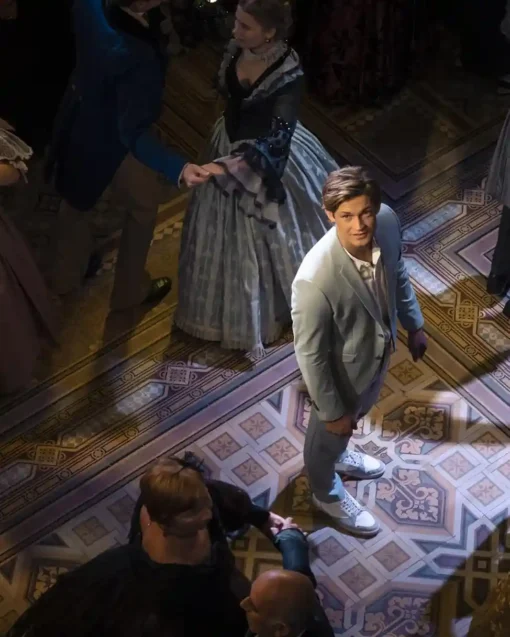 Damian Hardung Maxton Hall The World Between Us Tv Series 2024 James Beaufort Grey Blazer Damian Hardung Maxton Hall The World Between Us Tv Series 2024 James Beaufort Grey Blazer