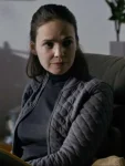 Eileen O’higgins Nowhere Special 2024 Shona Grey Quilted Bomber Jacket
