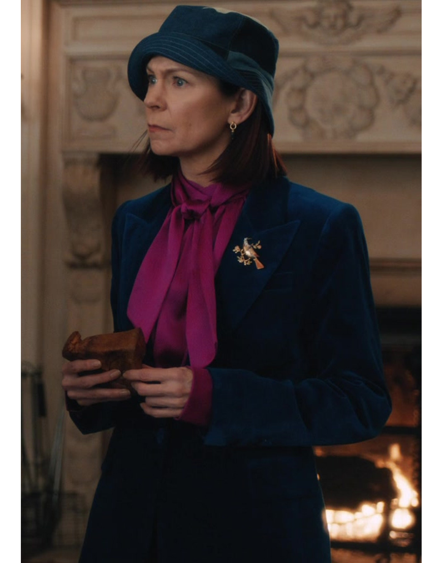 Elsbeth Tascioni Tv Series Elsbeth 2024 Carrie Preston Blue Velvet Blazer Elsbeth Tascioni Tv Series Elsbeth 2024 Carrie Preston Blue Velvet Blazer