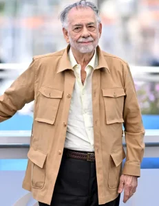 Megalopolis 2024 Film Writer Francis Ford Coppola Brown Cotton Jacket