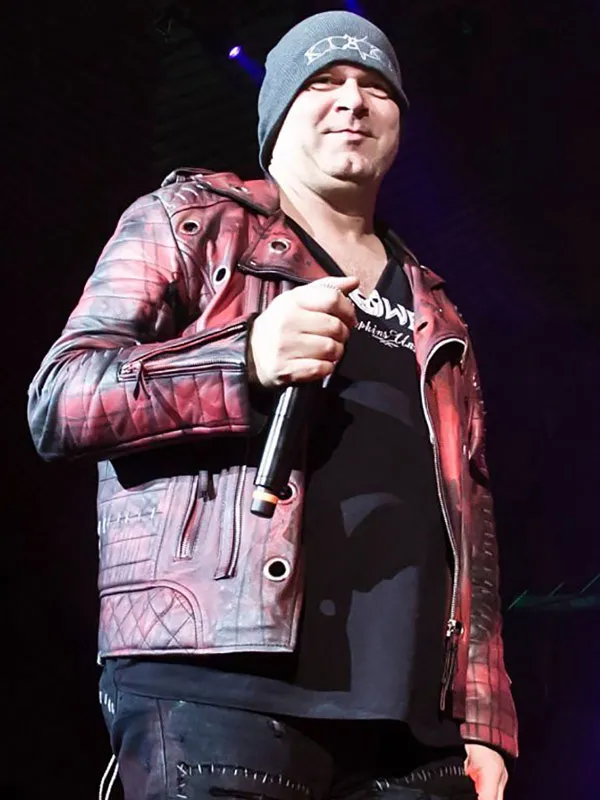 Michael Kiske Halloween Music Festival Red Leather Jacket Michael Kiske Halloween Music Festival Red Leather Jacket