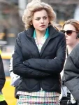 Princess Diana The Crown S04 Black Puffer Jacket
