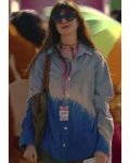 Solène The Idea Of You 2024 Movie Anne Hathaway Two Tone Tie Dye Cotton Shirt